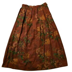 VTG Abercrombie & Fitch Size 28 Waist Midi Skirt Pleated Lined Pockets Fairy